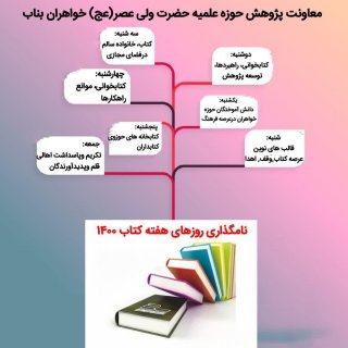 برنامه های #هفته‌کتاب حوزه خواهران بناب در آبان 1400